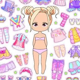 Biểu tượng Búp Bê Chibi: Trò Chơi Con Gái